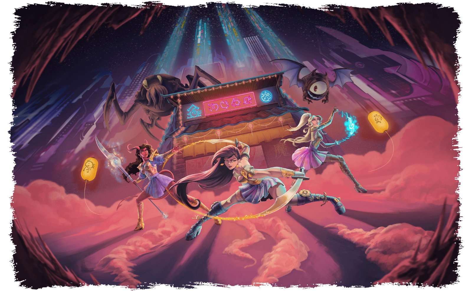 Ensemble of Idols of the Neon Dark heroes